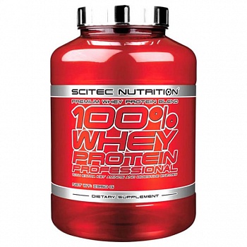 foto протеин scitec 100% whey protein professional, 2.35 кг клубника