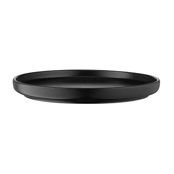 фото тарілка десертна ardesto trento кераміка, чорна, 20.5 см (ar2920tb)