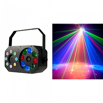 foto световой led прибор new light vs-85 gobo, strobe/chase and laser