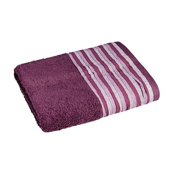 фото махровий рушник для ванної home line eirene фіолетовий, 50*90, 1 шт (103504)