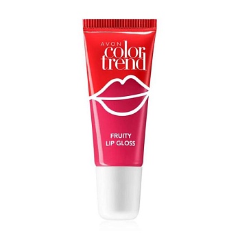 фото блиск для губ avon color trend fruity lip gloss фруктовий, персик, 10 мл