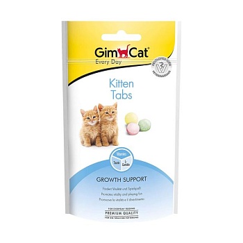 фото вітаміни для кошенят gimcat every day kitten tabs, 40 г