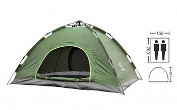 foto палатка автоматическая двухместная shengyuan a02 зеленая