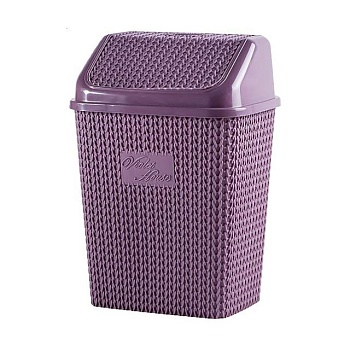 фото контейнер для сміття violet house віолетта plum, 34.5*19*24.5 см, 10 л