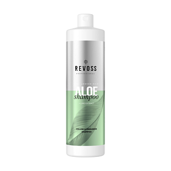 фото шампунь для об'єму волосся revoss professional aloe shampoo, 900 мл