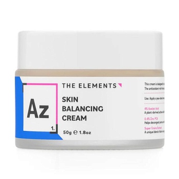 foto балансувальний крем для обличчя the elements skin balancing cream з азелаїновою кислотою та цинком pca, 50 г