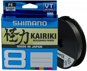 foto шнур shimano kairiki 8 pe (steel gray) 300m 0.42mm 46.7kg (арт.123422669727)