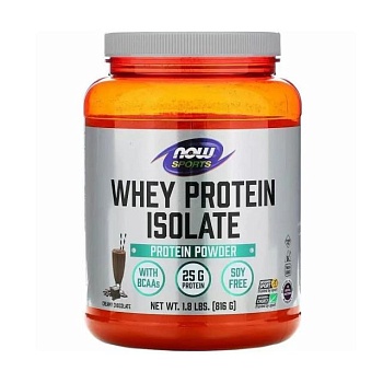 foto харчова добавка в порошку now foods whey protein isolate ізолят сироваткового протеїну, смак вершкового шоколаду, 816 г