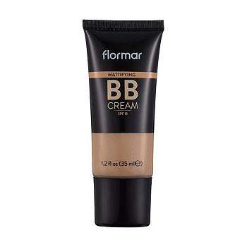 фото матувальний bb-крем для обличчя flormar mattifying bb cream, spf 25, 003 light, 35 мл