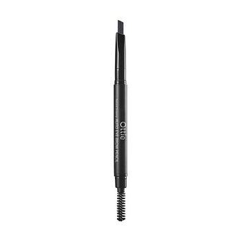 фото олівець для брів ottie natural drawing auto eye brow pencil, 01 black, 0.2 г