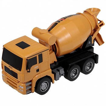 foto бетономешалка huina toys 1333 1:18 concrete mixer truck (yellow) [51367]