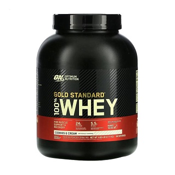 foto харчова добавка протеїн optimum nutrition 100% whey gold standard печиво та крем, 2.11 кг
