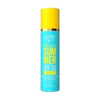 фото олія для тіла apis natural cosmetics hello summer suncreen body oil spf 20 для засмаги, з каротином, 150 мл