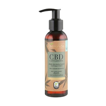 фото олія для вмивання bielenda cbd cannabidiol face wash oil для сухої та чутливої шкіри, 140 мл
