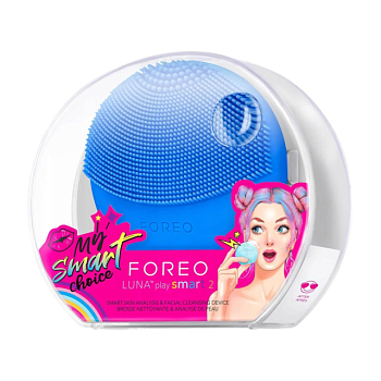фото розумна щіточка для персоналізованого очищення обличчя foreo luna play smart2 peek-a-blue