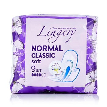 foto гігієнічні прокладки lingery classic soft, 9 шт