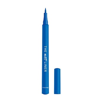 foto уцінка! підводка-фломастер для очей beyu the matt liner, 9 blue desire, 1 мл (термін придатності добігає кінця)