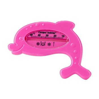 фото термометр для води canpol babies дельфін від народження, рожевий (2/782)