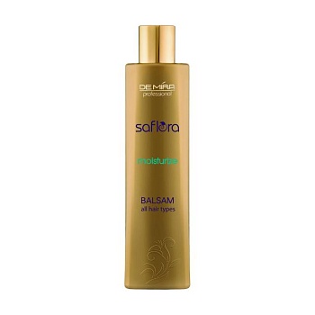 фото зволожувальний бальзам demira professional saflora moisturize balsam для всіх типів волосся, 300 мл