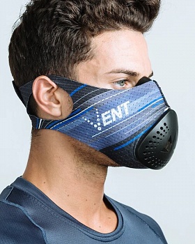 foto маска для тренировок дыхания, спорта и бега training mask vent
