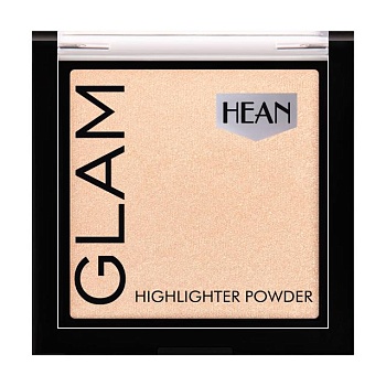 foto хайлайтер для обличчя hean glam highlighter powder 204 gold glow, 9 г