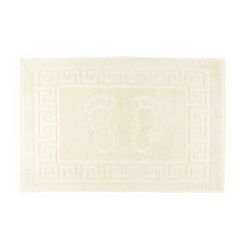 фото махровий рушник-килимок для ніг home line ніжки кремовий, 50*70 см (125402)