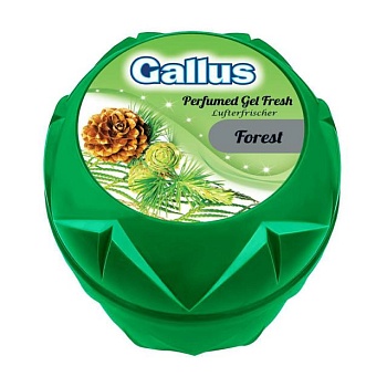 фото гелевий освіжувач повітря gallus perfumed gel fresh ліс, 150 г