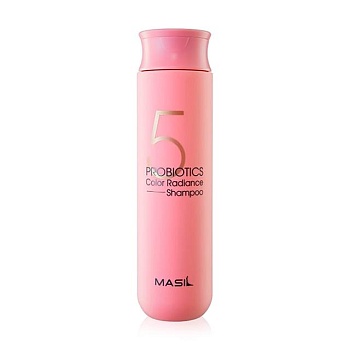 фото шампунь masil 5 probiotics color radiance shampoo для захисту кольору волосся, з пробіотиками, 300 мл