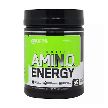 foto харчова добавка амінокислота в порошку optimum nutrition essential amino energy green apple, 585 г
