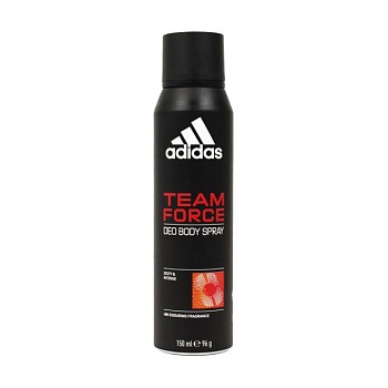 фото парфумований дезодорант-спрей adidas team force чоловічий, 150 мл