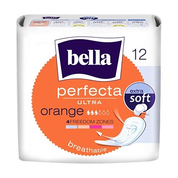 foto гігієнічні прокладки bella perfecta ultra orange, 12 шт