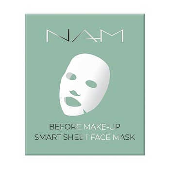 фото суха спресована тканинна маска для обличчя nam before make up smart sheet mask, 1 шт