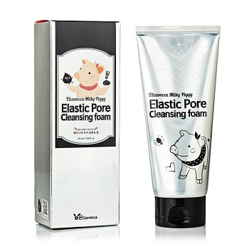 foto пінка для вмивання та очищення пор elizavecca milky piggy elastic pore cleansing foam, 120 мл