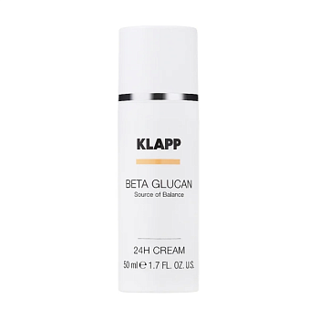 фото легкий крем-догляд для обличчя klapp beta glucan 24h cream, 50 мл