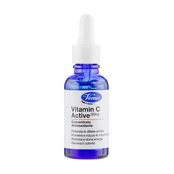 фото концентрат-антиоксидант для обличчя venus vitamin c active з вітаміном с, 30 мл