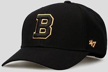 фото бейсболка 47 brand boston черная (hvin-mvp01wbv-bk33)
