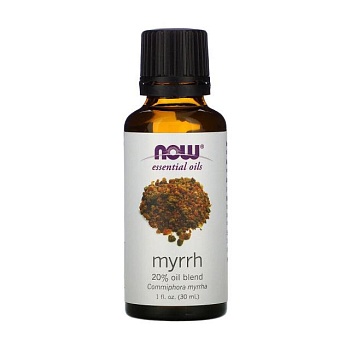 фото ефірна олія now foods essential oils myrrh суміш олії мірри, 30 мл