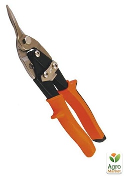 фото ножиці по металу 250 мм праві (лівий різ), crmo тм master tool 01-0426