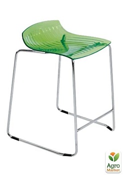 фото стілець барний papatya x-treme sled прозоро-зелений (3134)