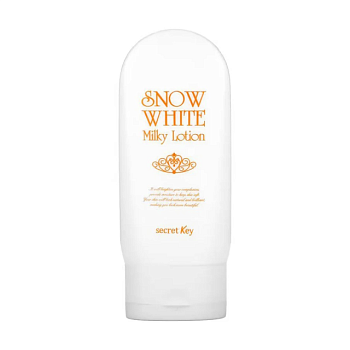 фото освітлювальний лосьйон для обличчя secret key snow white milky lotion, 120 мл