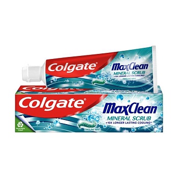 фото зубна паста colgate max clean mineral scrub, 75 мл