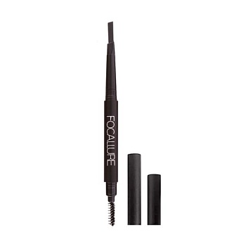 foto автоматичний олівець для брів focallure brows pencil 03 black, 1 г