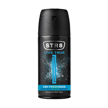 фото чоловічий дезодорант-спрей str8 live true 48h freshness deodorant body spray, 150 мл