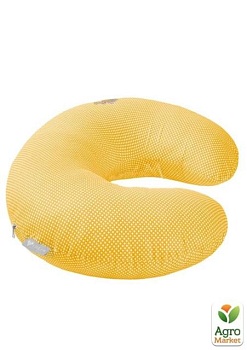 фото подушка для годування тм papaella 56х38 см горошок жовтий