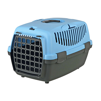 фото переноска для собак та кішок trixie capri синя, 32*31*48 см, до 6 кг