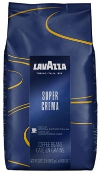 фото кофе lavazza super crema (зерновой) 1 кг (dl5756)