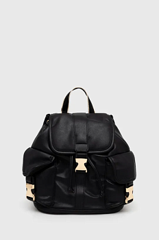 фото рюкзак united colors of benetton жіночий колір чорний малий однотонний