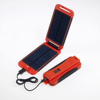foto портативная солнечная батарея внешний аккумулятор 9000 mah powertraveller powermonkey extreme red (1449_23)