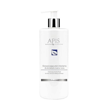 foto міцелярна вода для обличчя apis natural cosmetics home terapis cleansing micellar for face and eyes, 500 мл