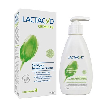 foto засіб для інтимної гігієни lactacyd свіжість, з дозатором, 200 мл